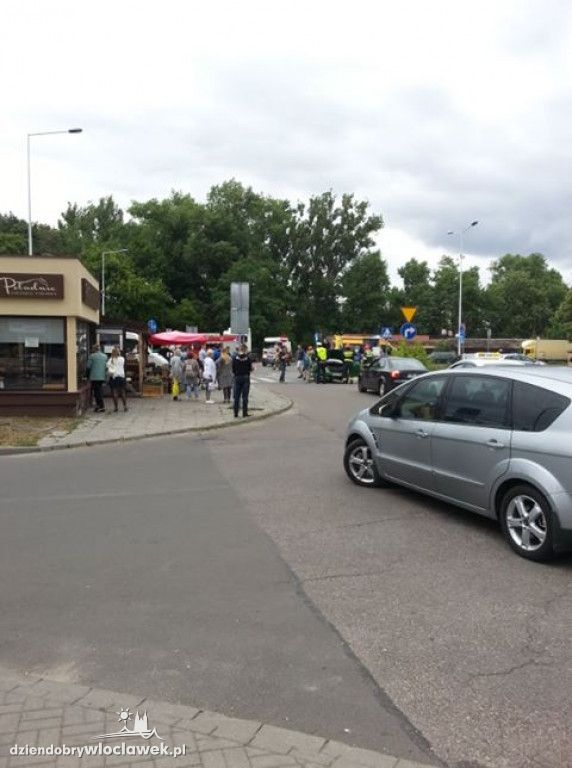 Wypadek osobówki i motocykla
