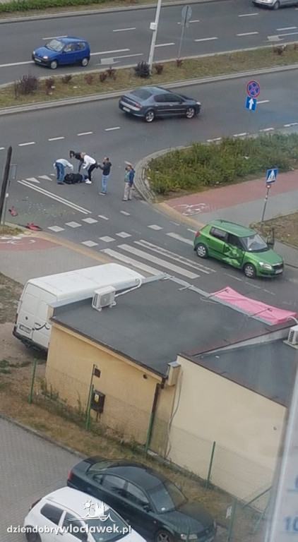 Wypadek osobówki i motocykla