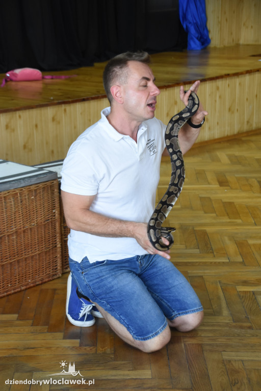 Półkolonie w GOK Kruszyn: Pokaz węży