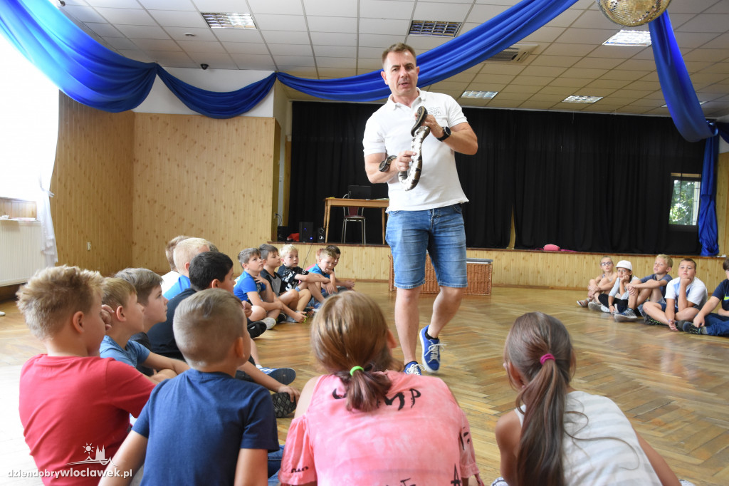 Półkolonie w GOK Kruszyn: Pokaz węży