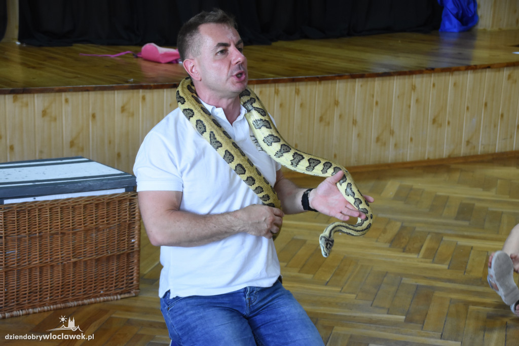 Półkolonie w GOK Kruszyn: Pokaz węży