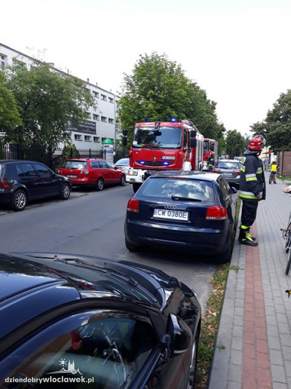 Zadymienie w mieszkaniu na Zazamczu