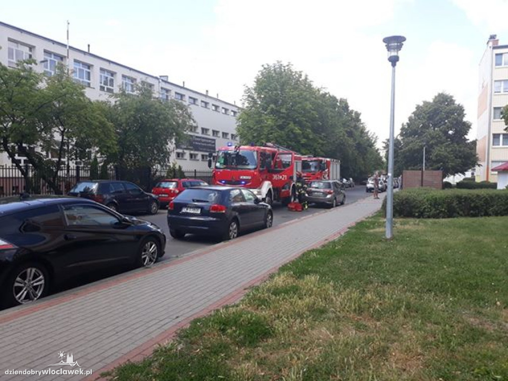 Zadymienie w mieszkaniu na Zazamczu