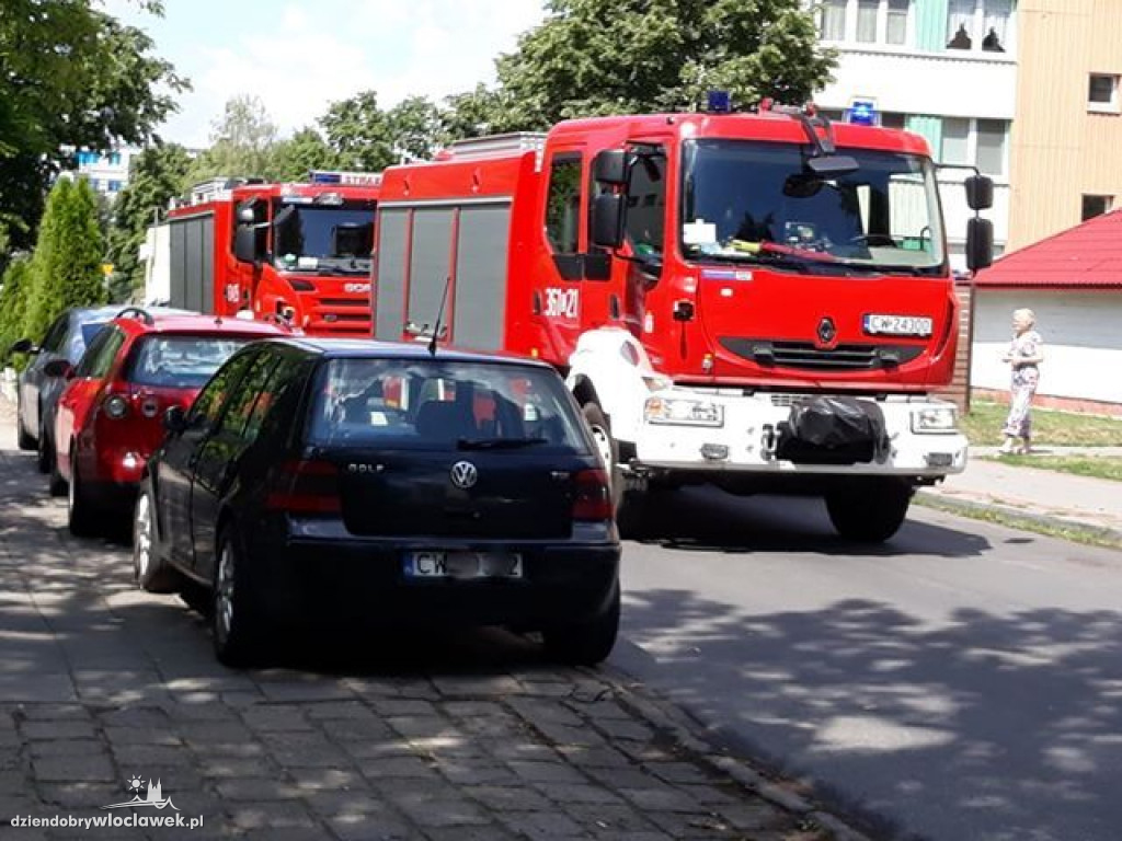 Zadymienie w mieszkaniu na Zazamczu