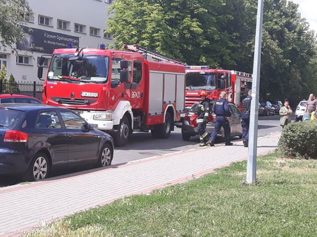 Zadymienie w mieszkaniu na Zazamczu