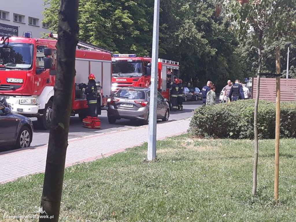 Zadymienie w mieszkaniu na Zazamczu