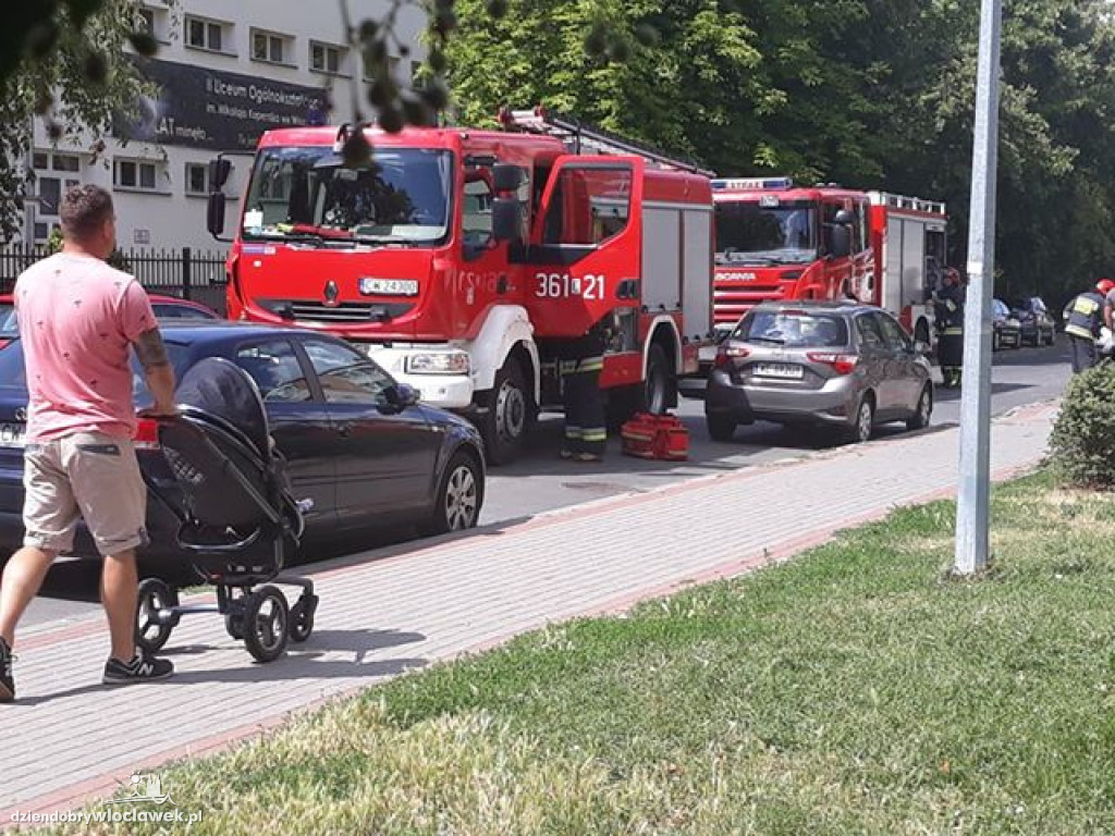 Zadymienie w mieszkaniu na Zazamczu