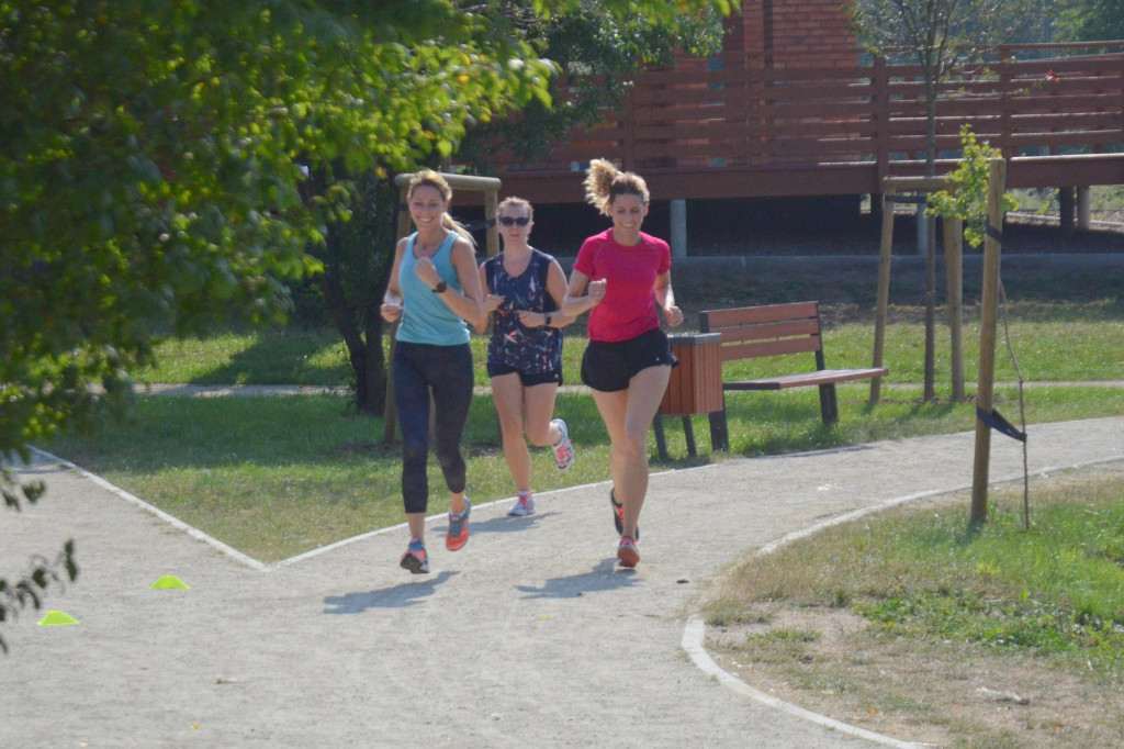 Parkrun w parku na Słodowie