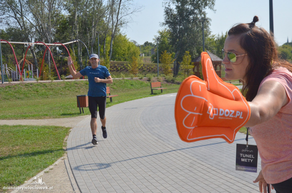 Parkrun w parku na Słodowie