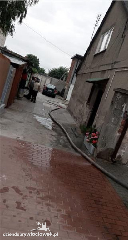 Pożar budynku w Izbicy Kujawskiej