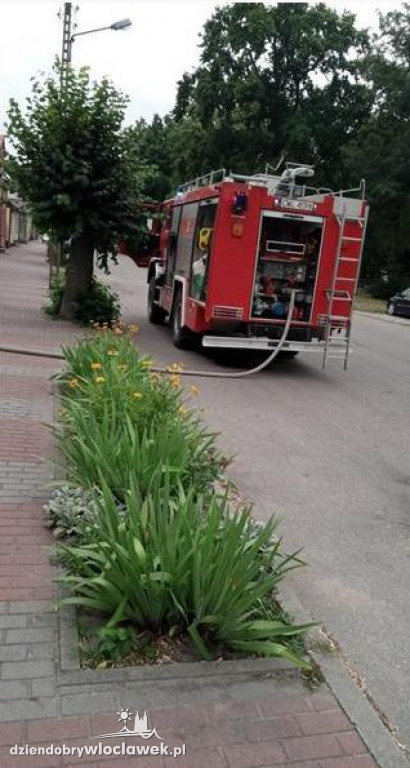 Pożar budynku w Izbicy Kujawskiej