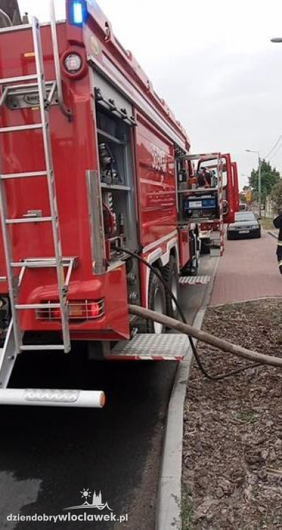 Pożar budynku w Izbicy Kujawskiej