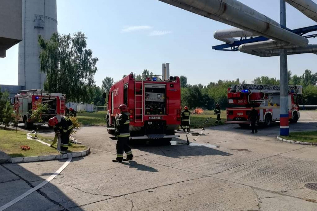 Strażacy gasili ogień w MPEC-u. To były...