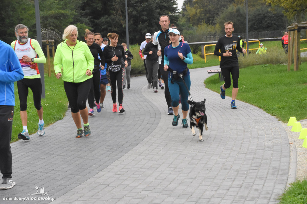 Parkrun w parku na Słodowie