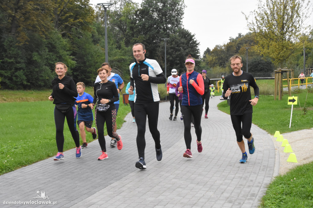 Parkrun w parku na Słodowie