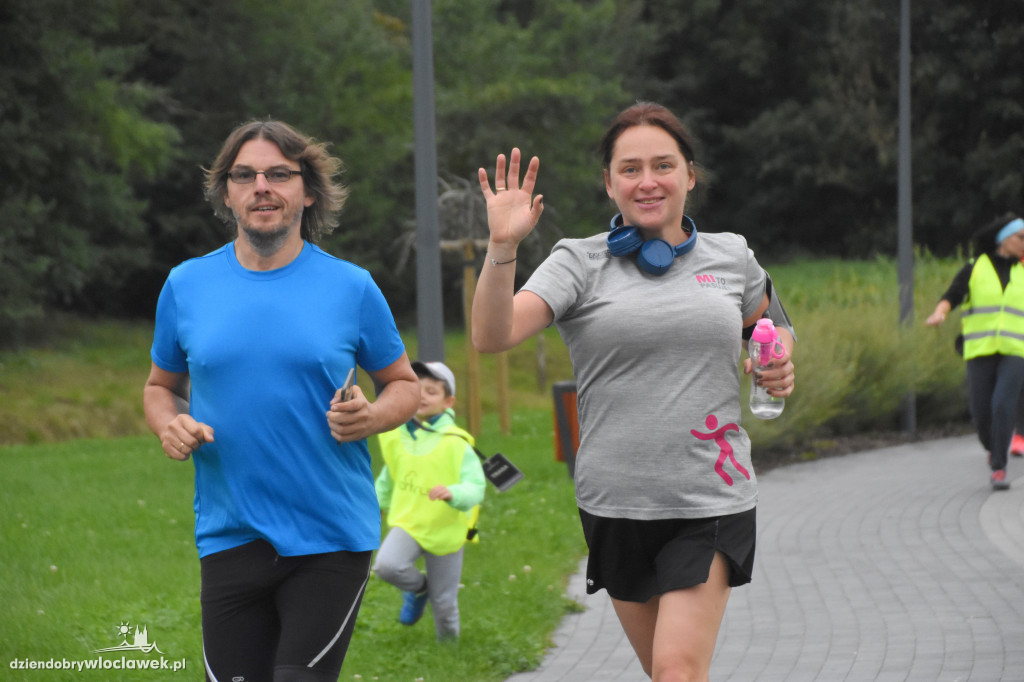 Parkrun w parku na Słodowie