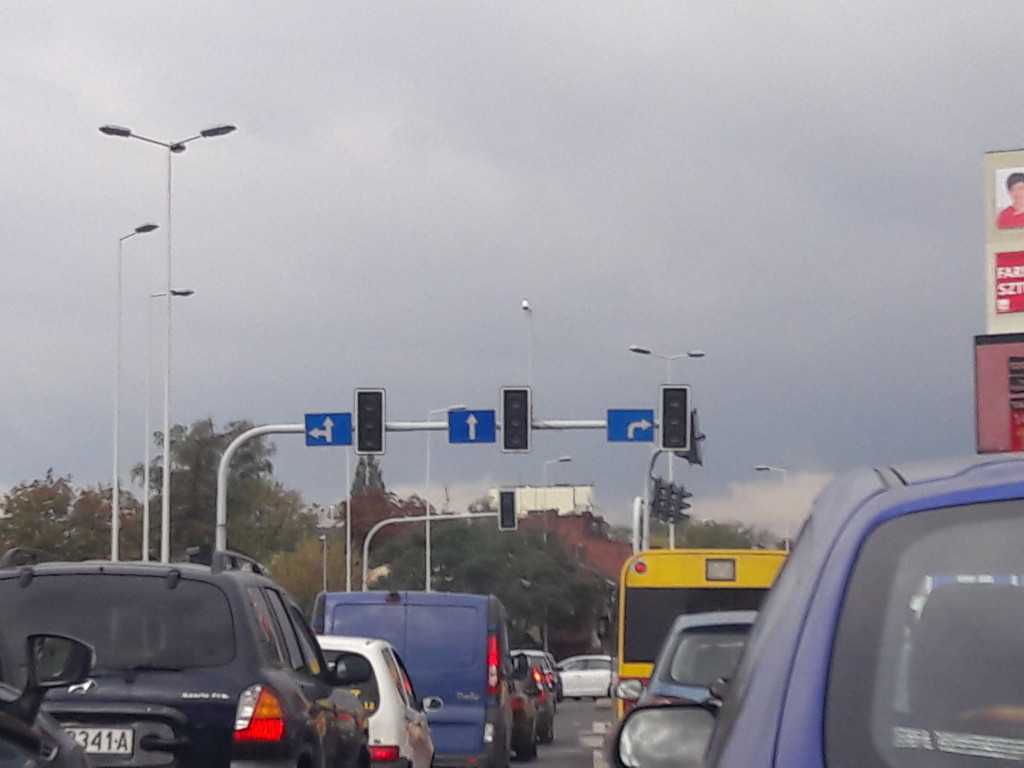 Miasto zakorkowane przez awarię
