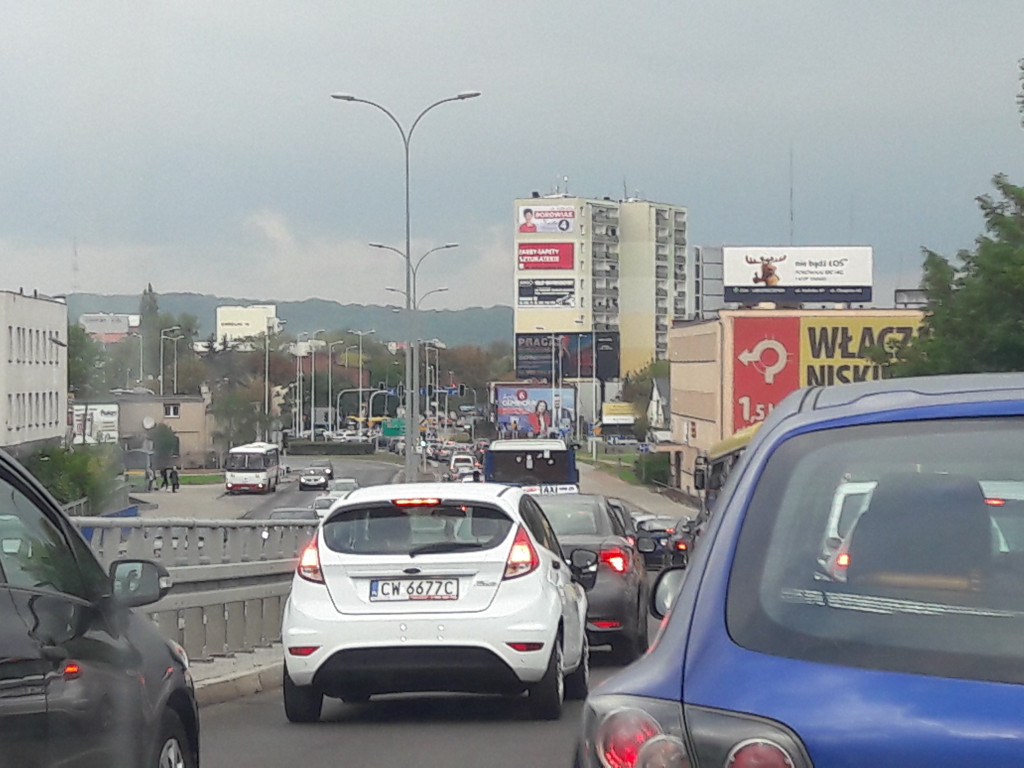 Miasto zakorkowane przez awarię