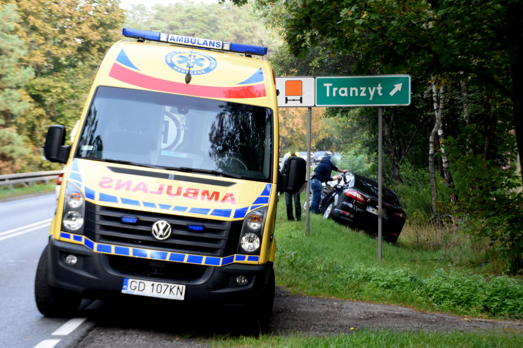 Karambol 4 aut na drodze krajowej
