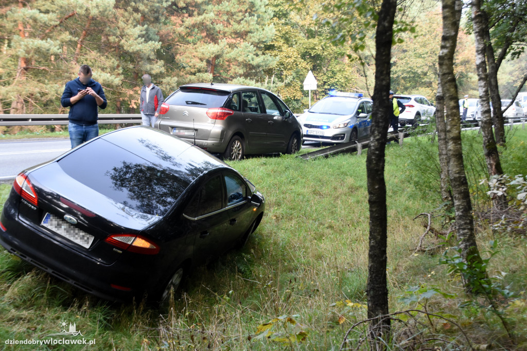 Karambol 4 aut na drodze krajowej