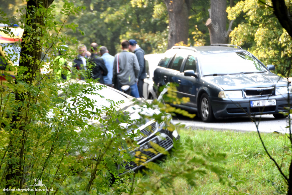 Karambol 4 aut na drodze krajowej