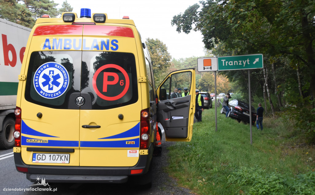 Karambol 4 aut na drodze krajowej