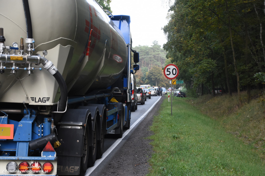 Karambol 4 aut na drodze krajowej