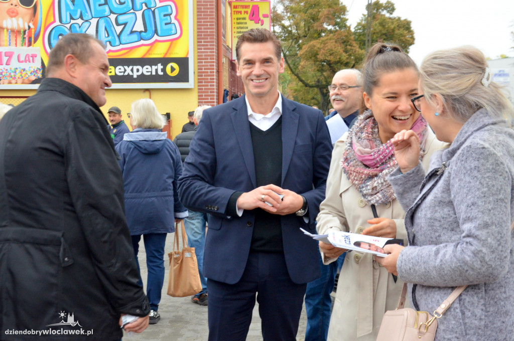 Kampania wyborcza na targowisku