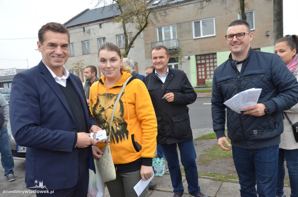Kampania wyborcza na targowisku