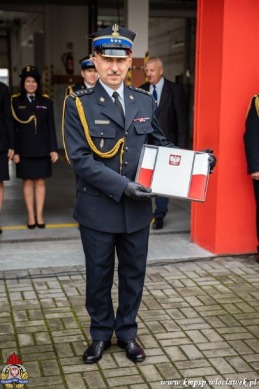 Uroczysta zbiórka u strażaków