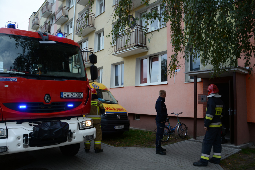 Pożar przy Dziewińskiej