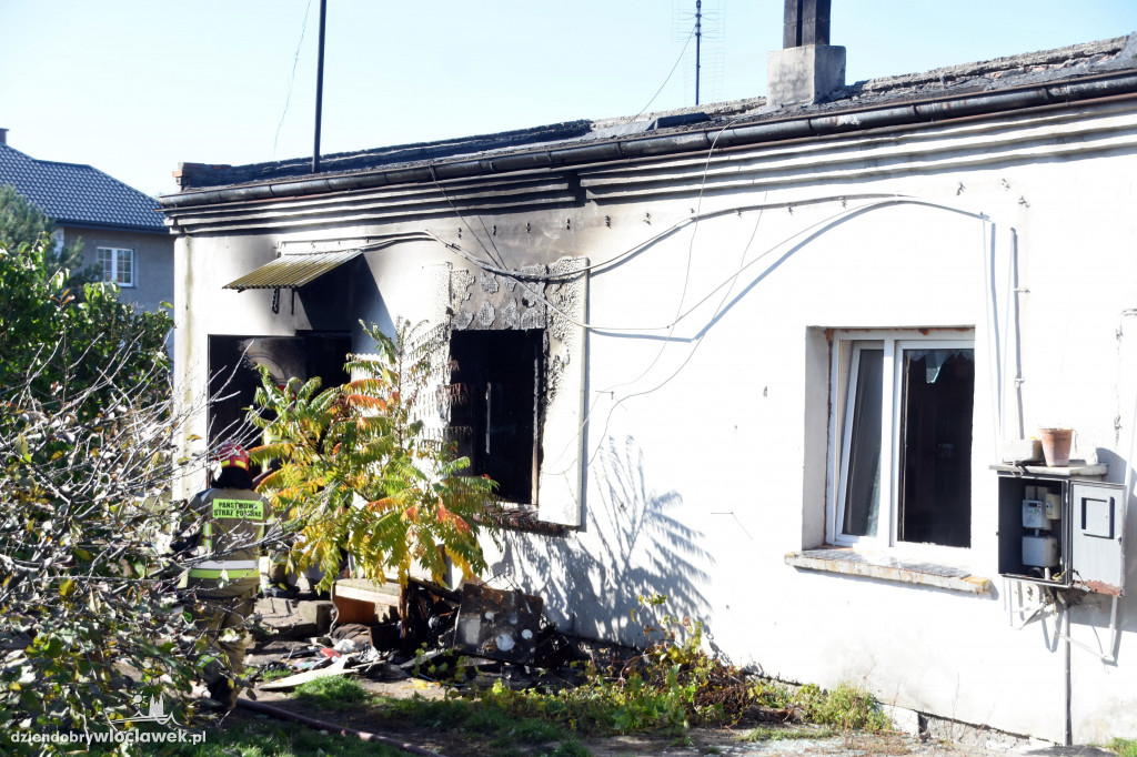 Pożar domu przy ul. Mielęcińskiej