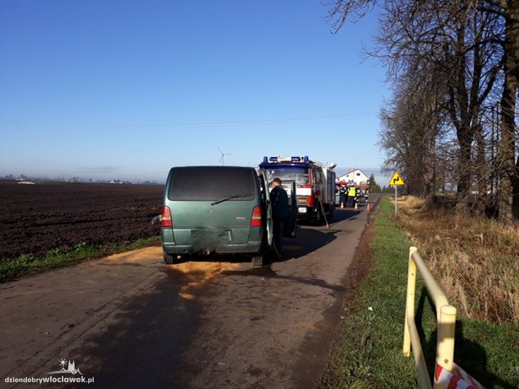 Czołowe zderzenie busów