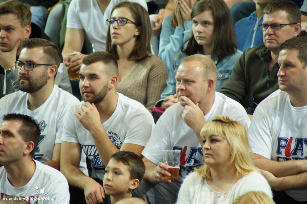 Kibice na meczu Anwilu z GTK Gliwice