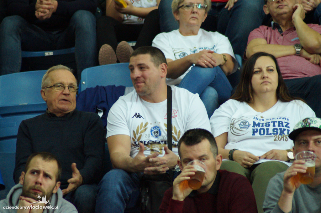 Kibice na meczu Anwilu z GTK Gliwice