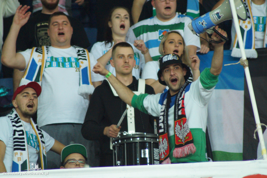 Kibice na meczu Anwilu z GTK Gliwice