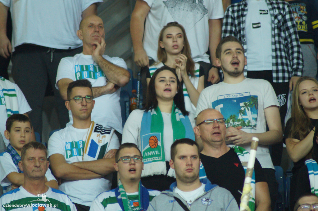 Kibice na meczu Anwilu z GTK Gliwice