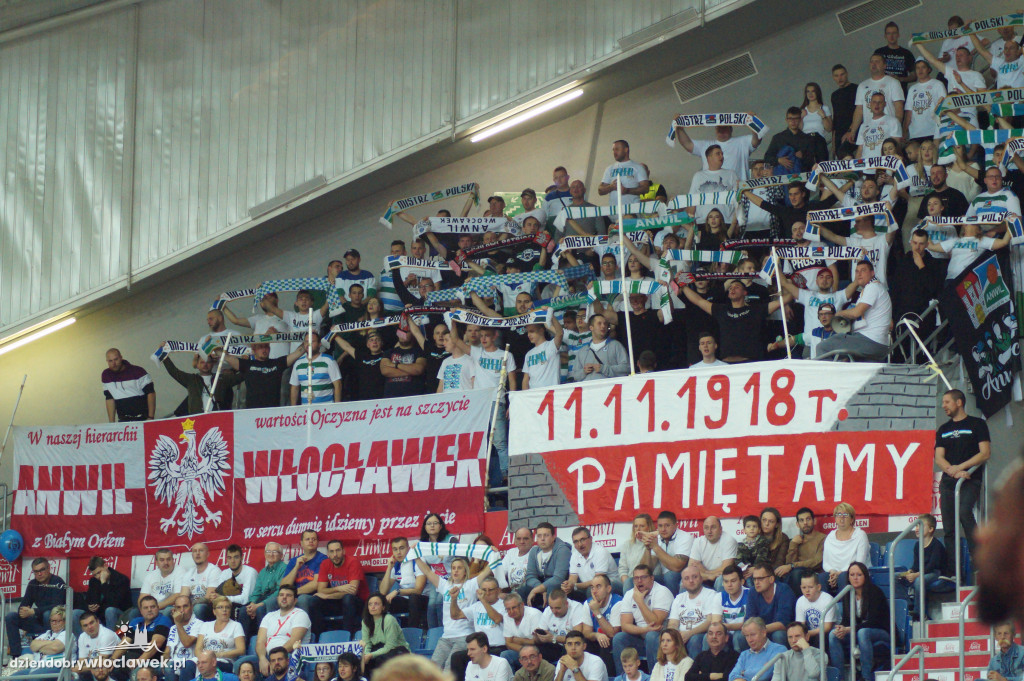 Kibice na meczu Anwilu z GTK Gliwice