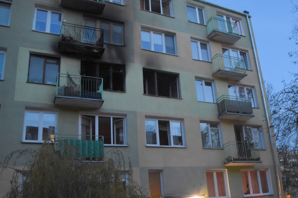 Pożar przy ul. Chemików