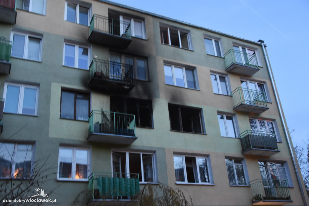 Pożar przy ul. Chemików