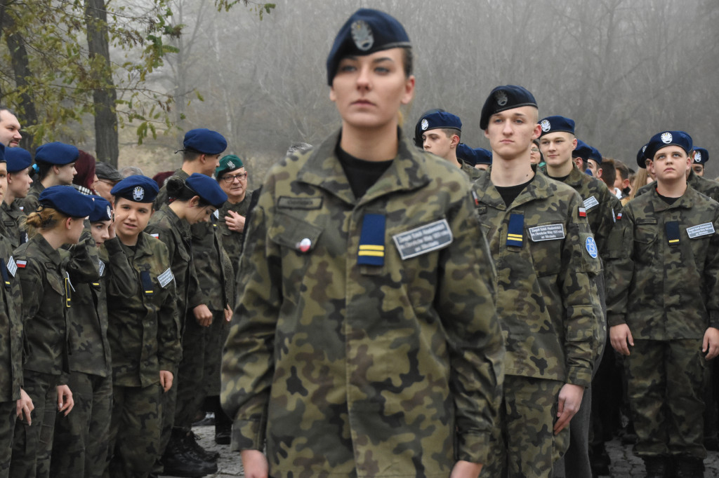 Ślubowanie kadetów ZSA na Zawiślu