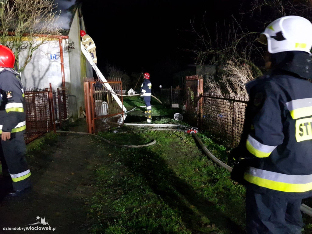 Pożar domu jednorodzinnego