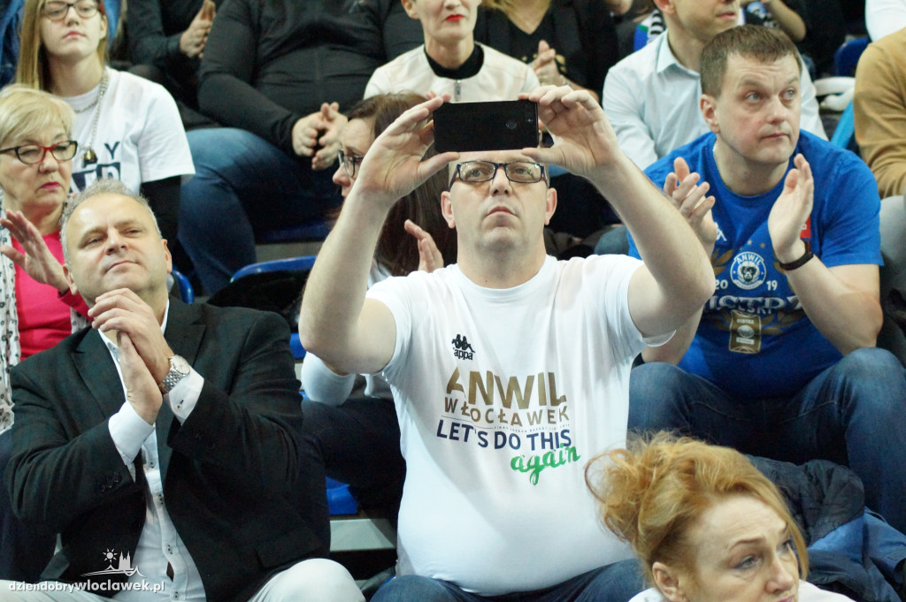 Kibice na meczu Anwil vs Hapoel