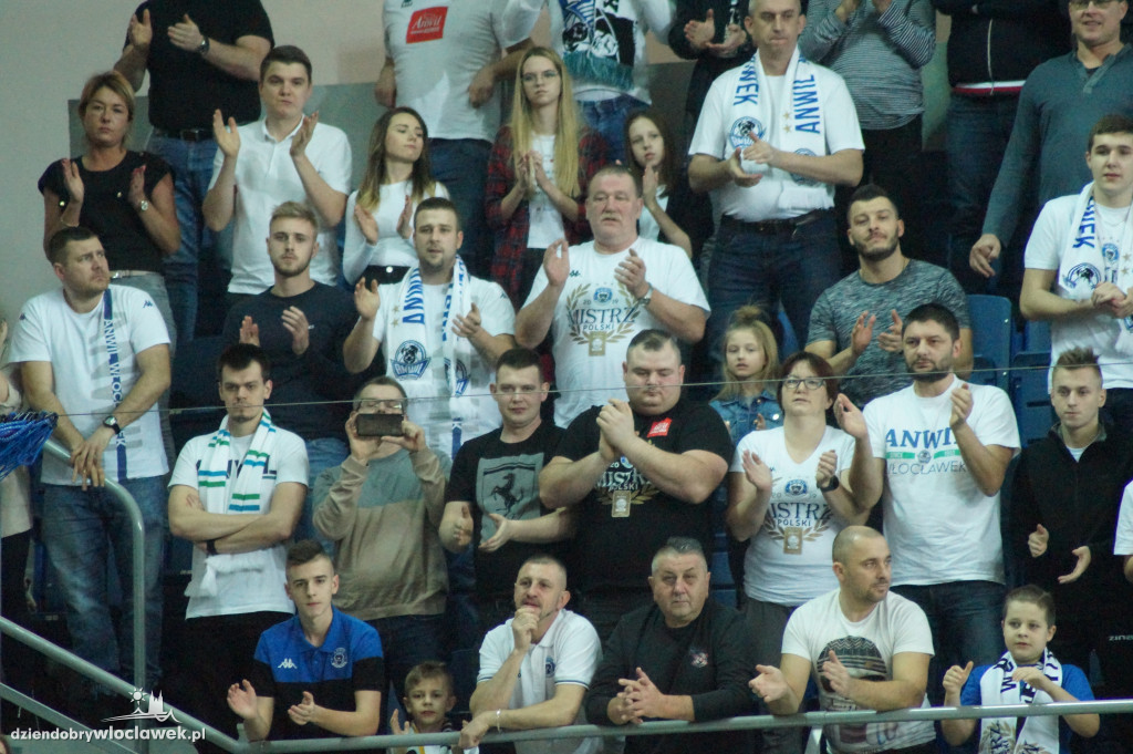 Kibice na meczu Anwil vs Hapoel