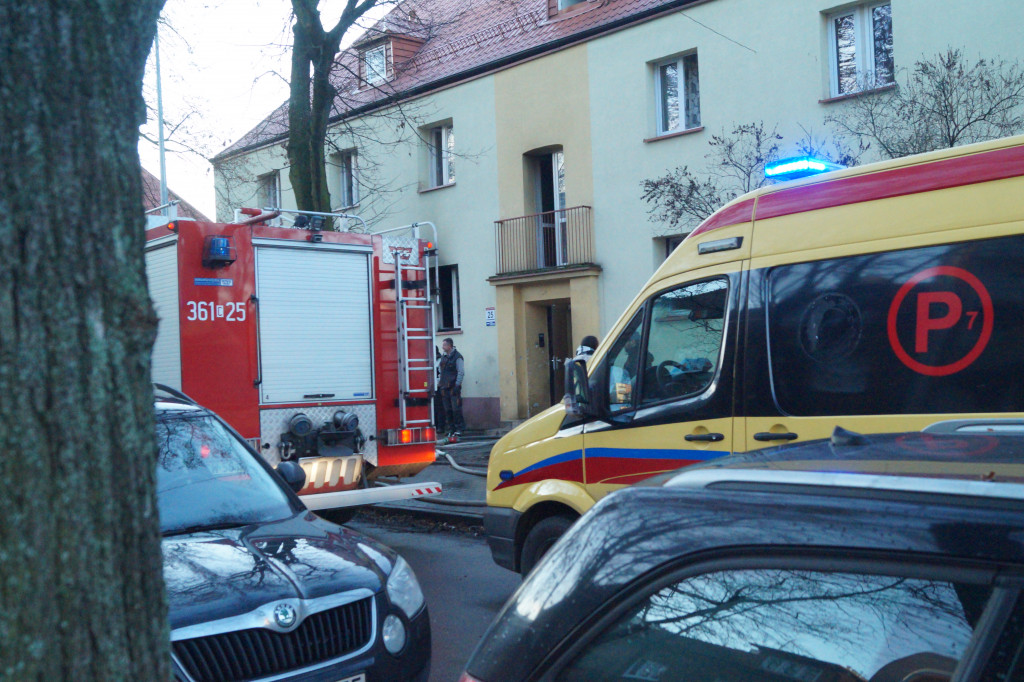 Pożar w budynku wielorodzinnym przy Kraszewskiego