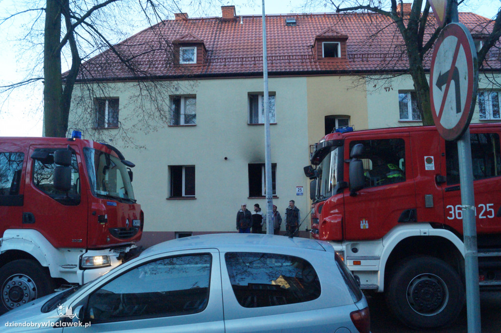 Pożar w budynku wielorodzinnym przy Kraszewskiego