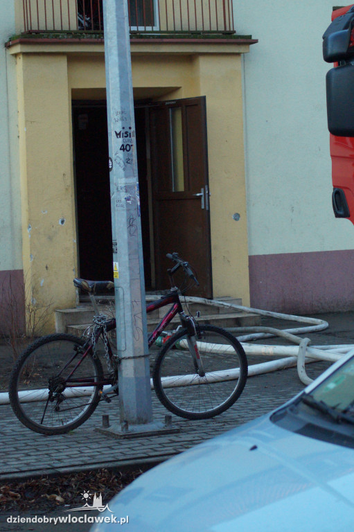 Pożar w budynku wielorodzinnym przy Kraszewskiego
