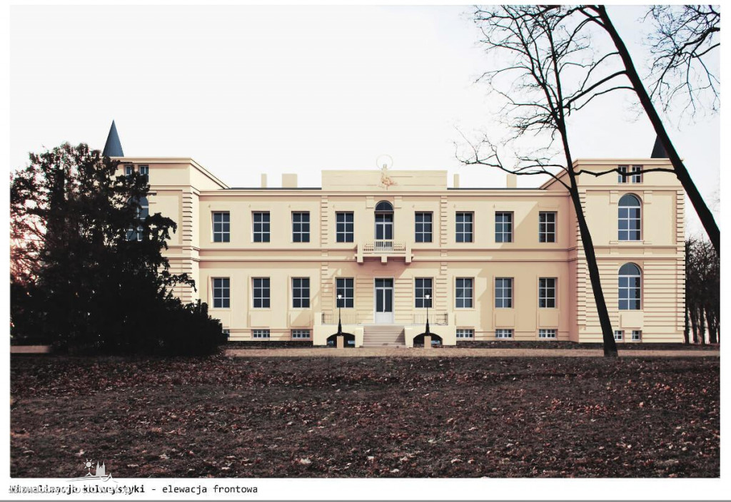 Remont pałacu w Wieńcu