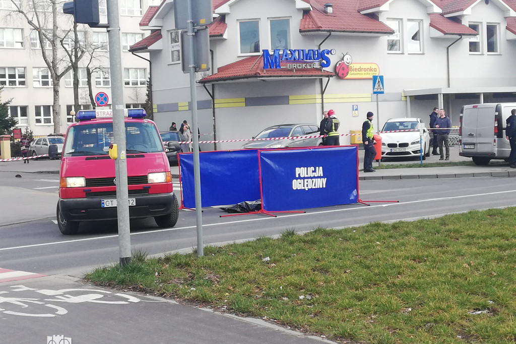 Śmiertelny wypadek przy ul. Bartkiewiczówny
