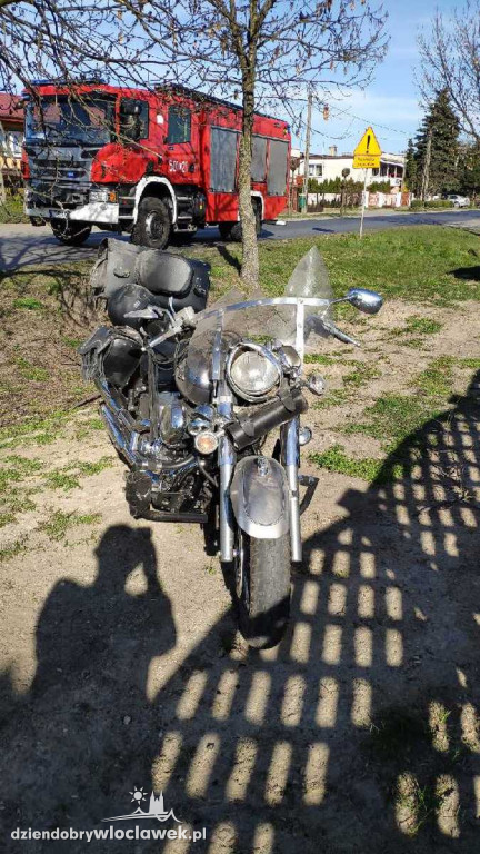 51-letni motocyklista trafił do szpitala